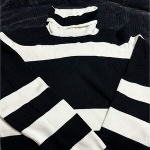 Black and white sweater